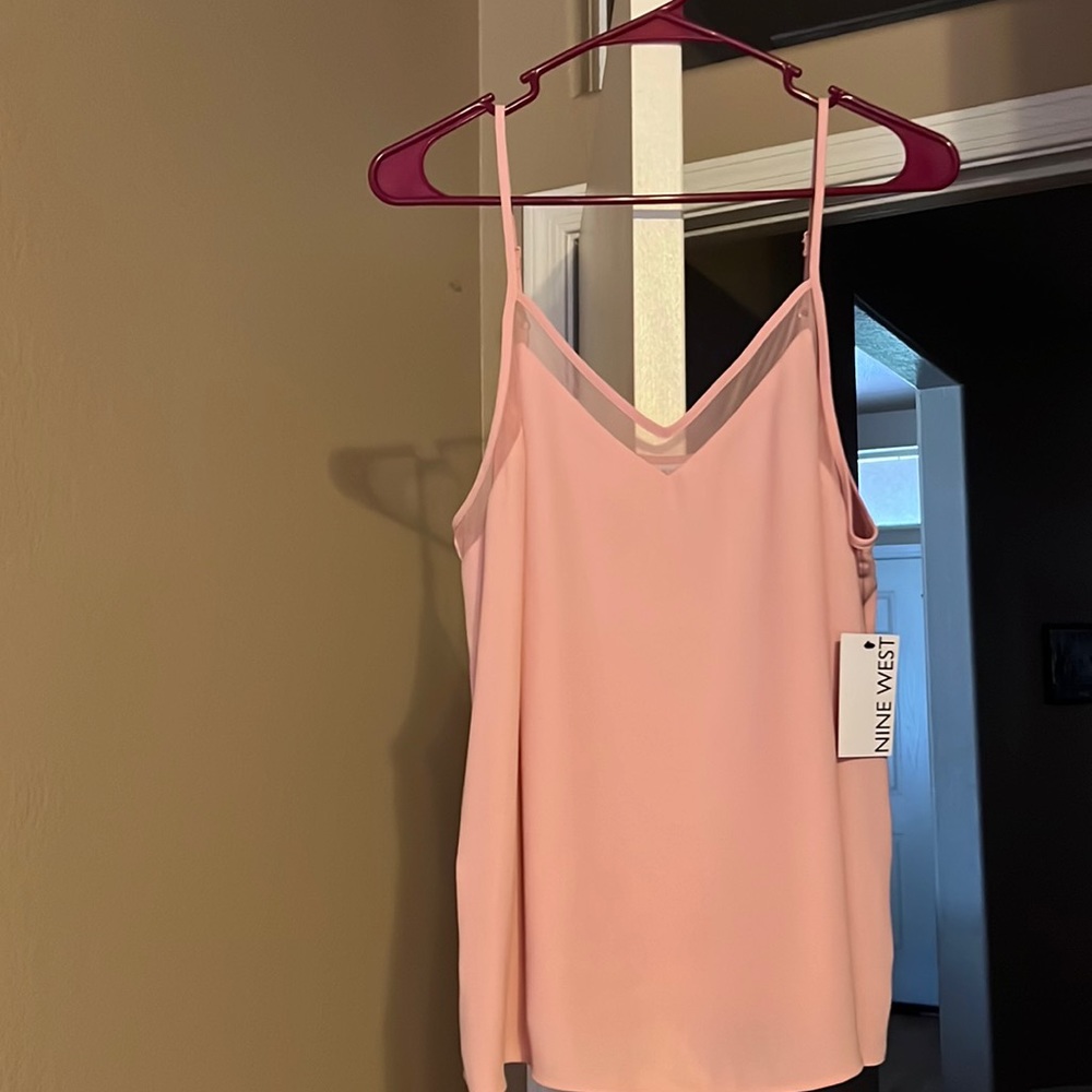 NWT women’s large Nine West pink tank